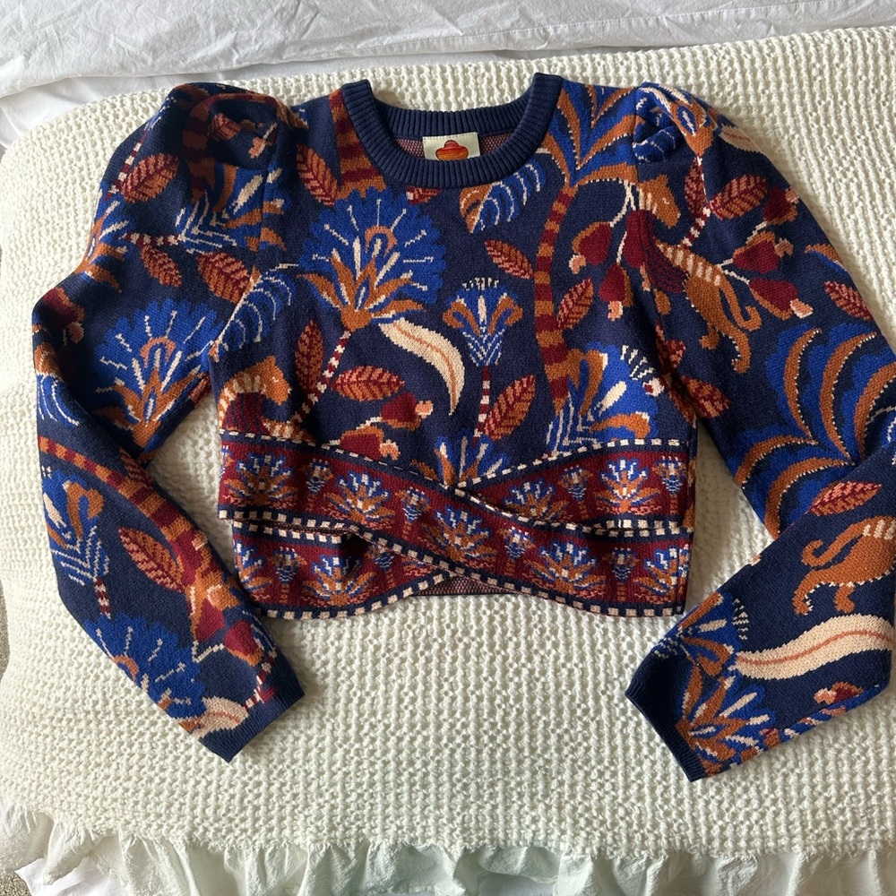 Farm Rio Nature Beauty Knit Crop Top